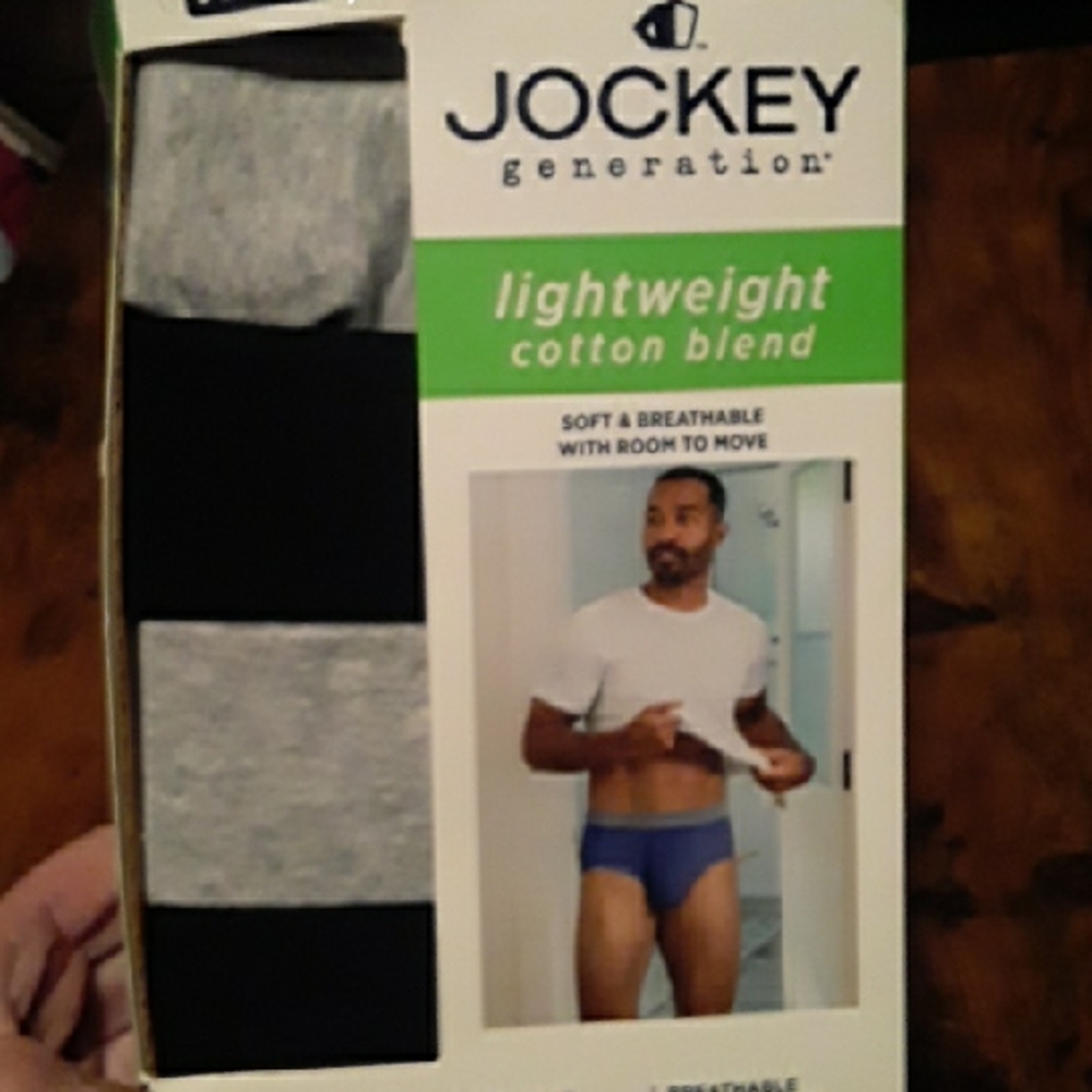 NWT Jockey Men's Small 28"-30" 4 Pack Cotton Blend Briefs